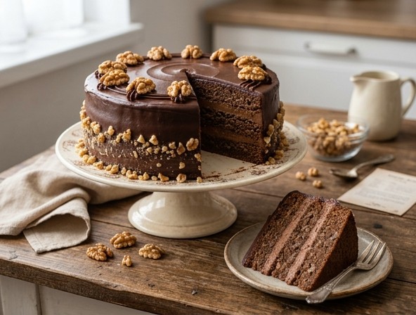 Čokoladna torta sa orasima